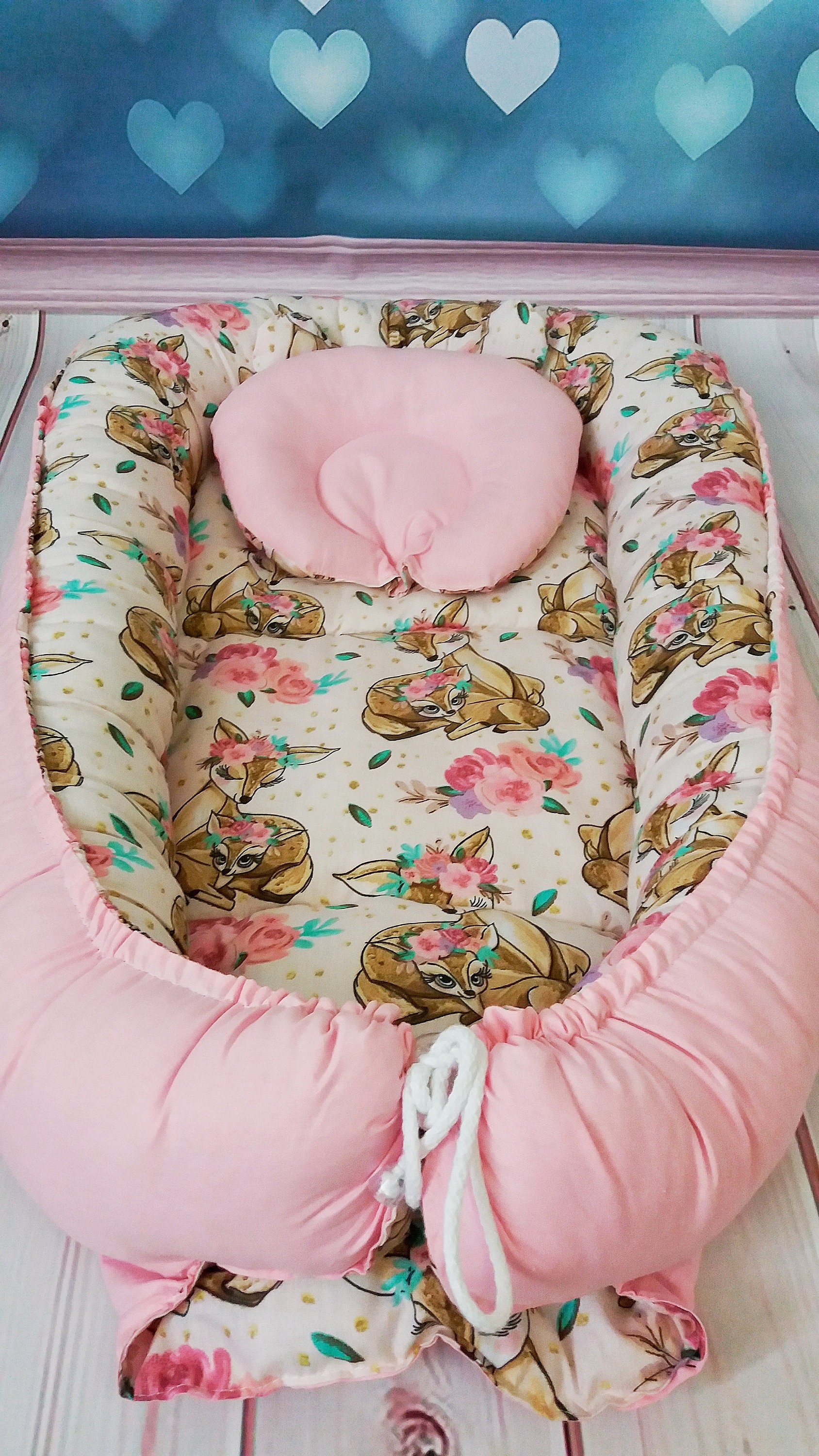 Baby Nest Baby Cushion Cocoon Baby Bed Sleep baby girl Etsy