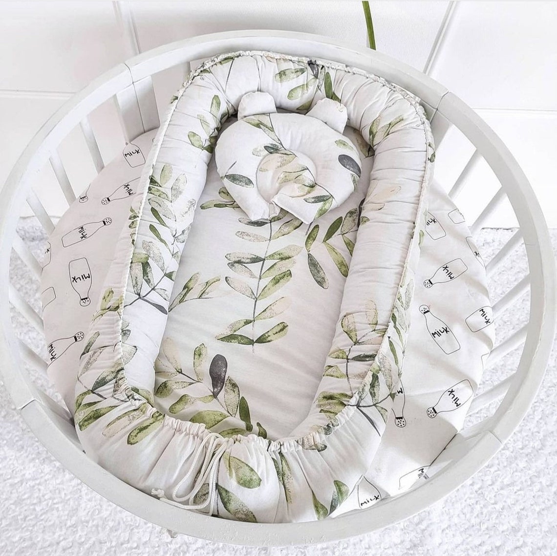 Baby nest newborn Toddler Ready to ship White Baby Nest Etsy