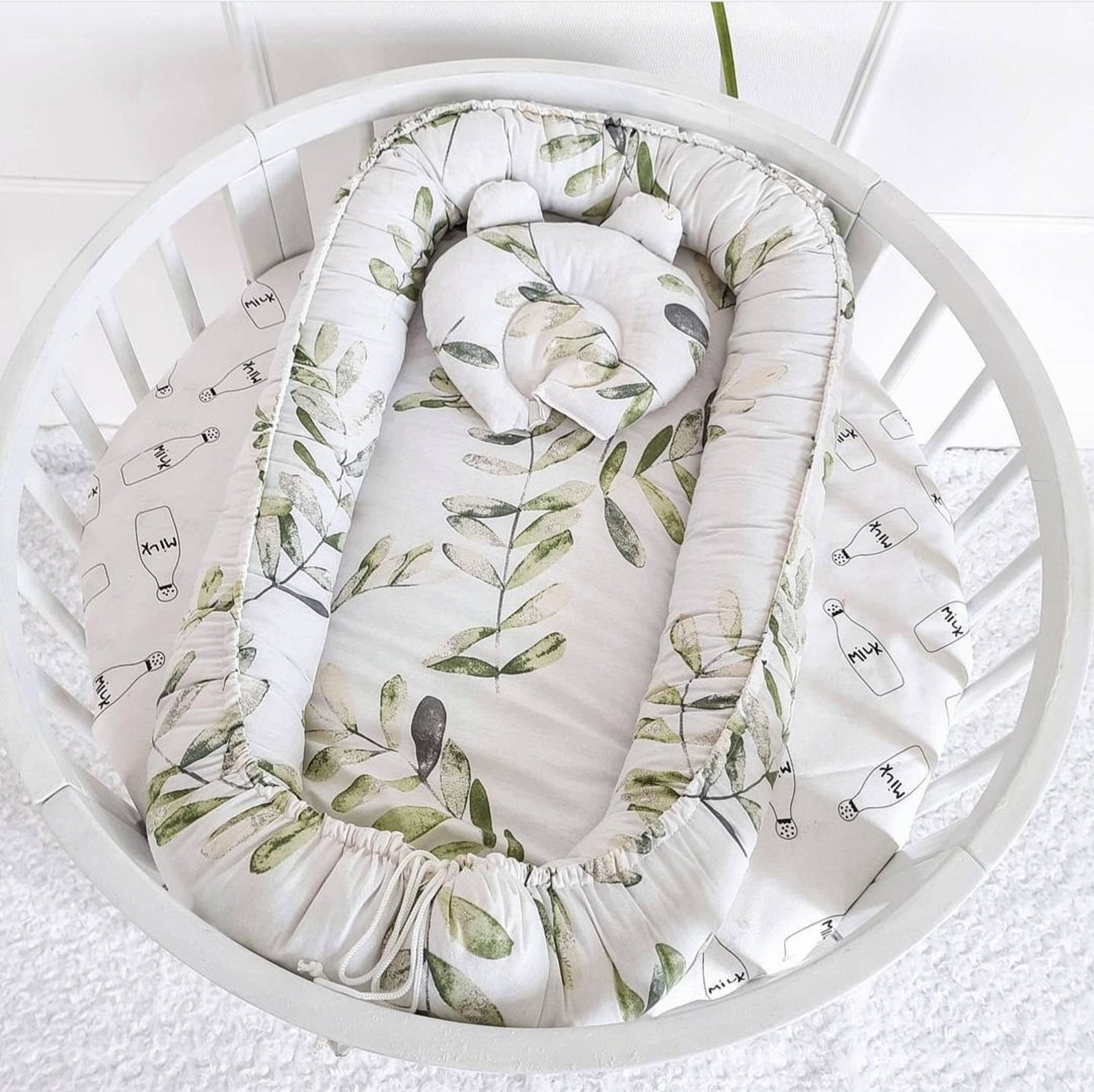 Baby nest newborn Toddler Ready to ship White Baby Nest Etsy
