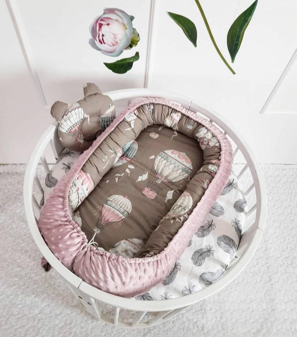 Baby nest Pillow as a gift ready to ship double sided Etsy