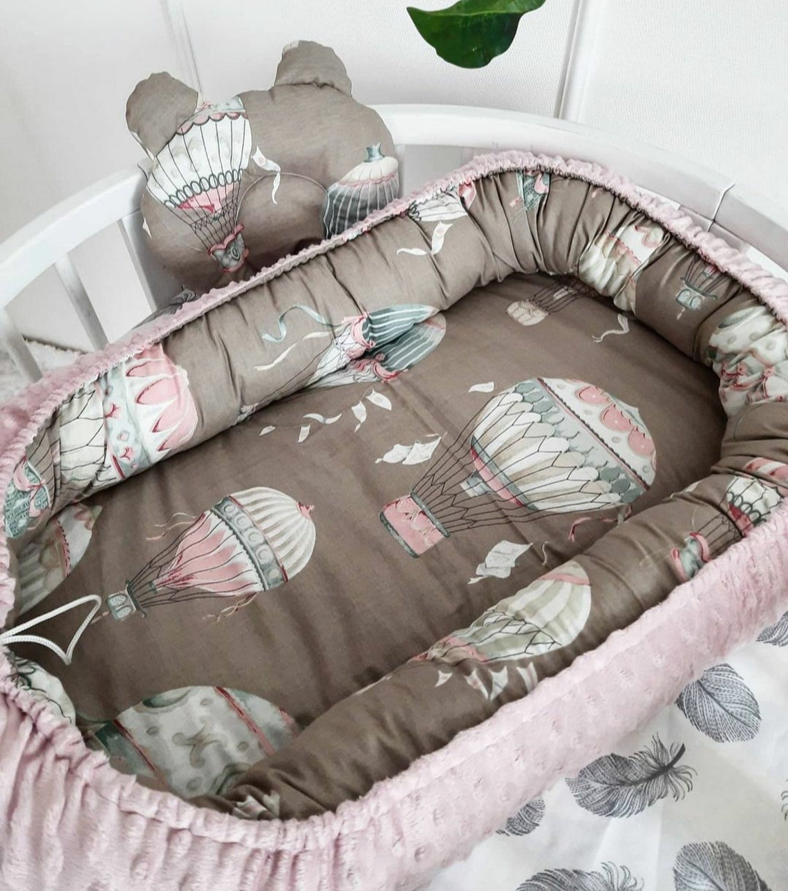 Baby nest Pillow as a gift ready to ship double sided Etsy