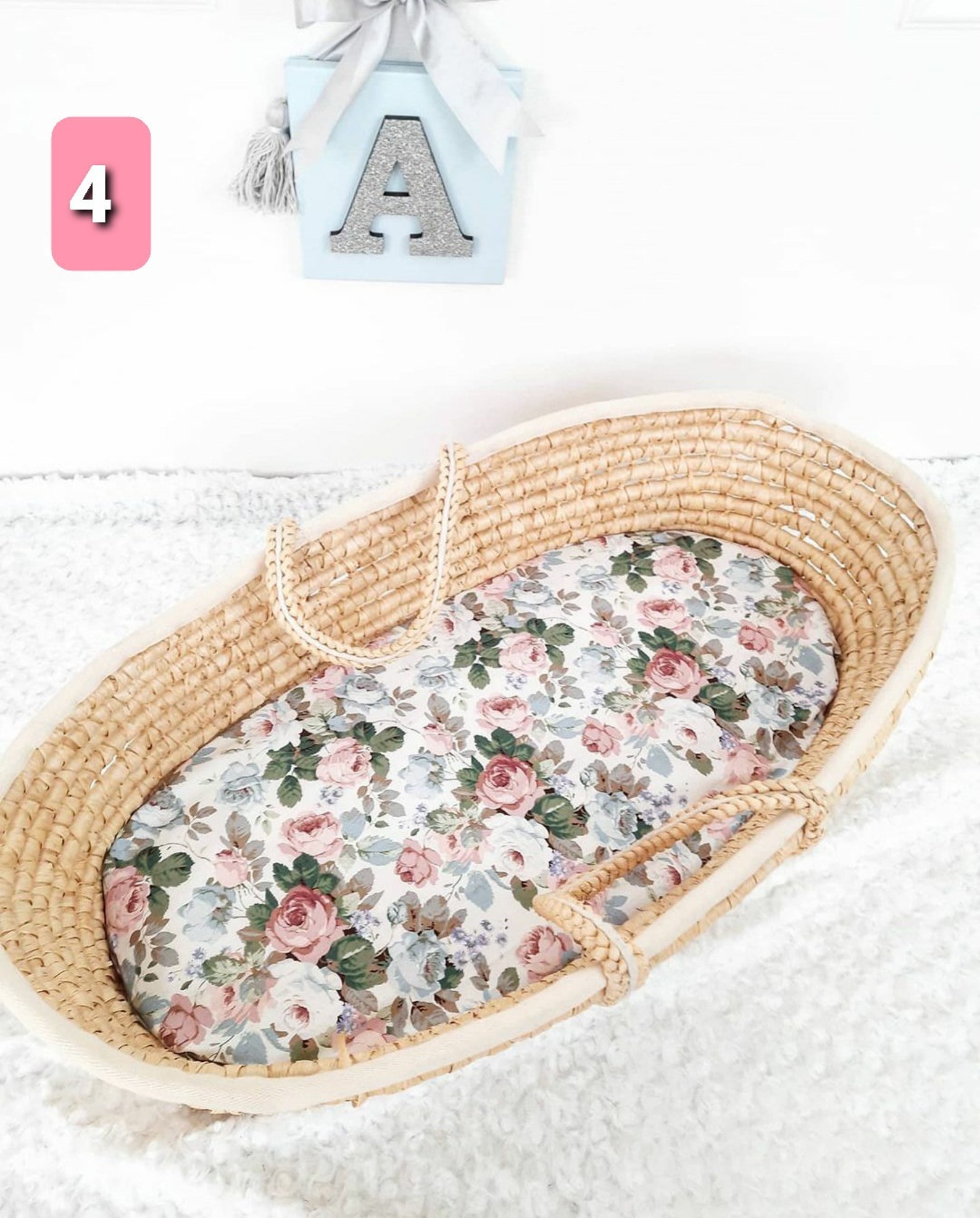 Baby Girl Moses Basket Sheets Sheets Moses Basket Etsy