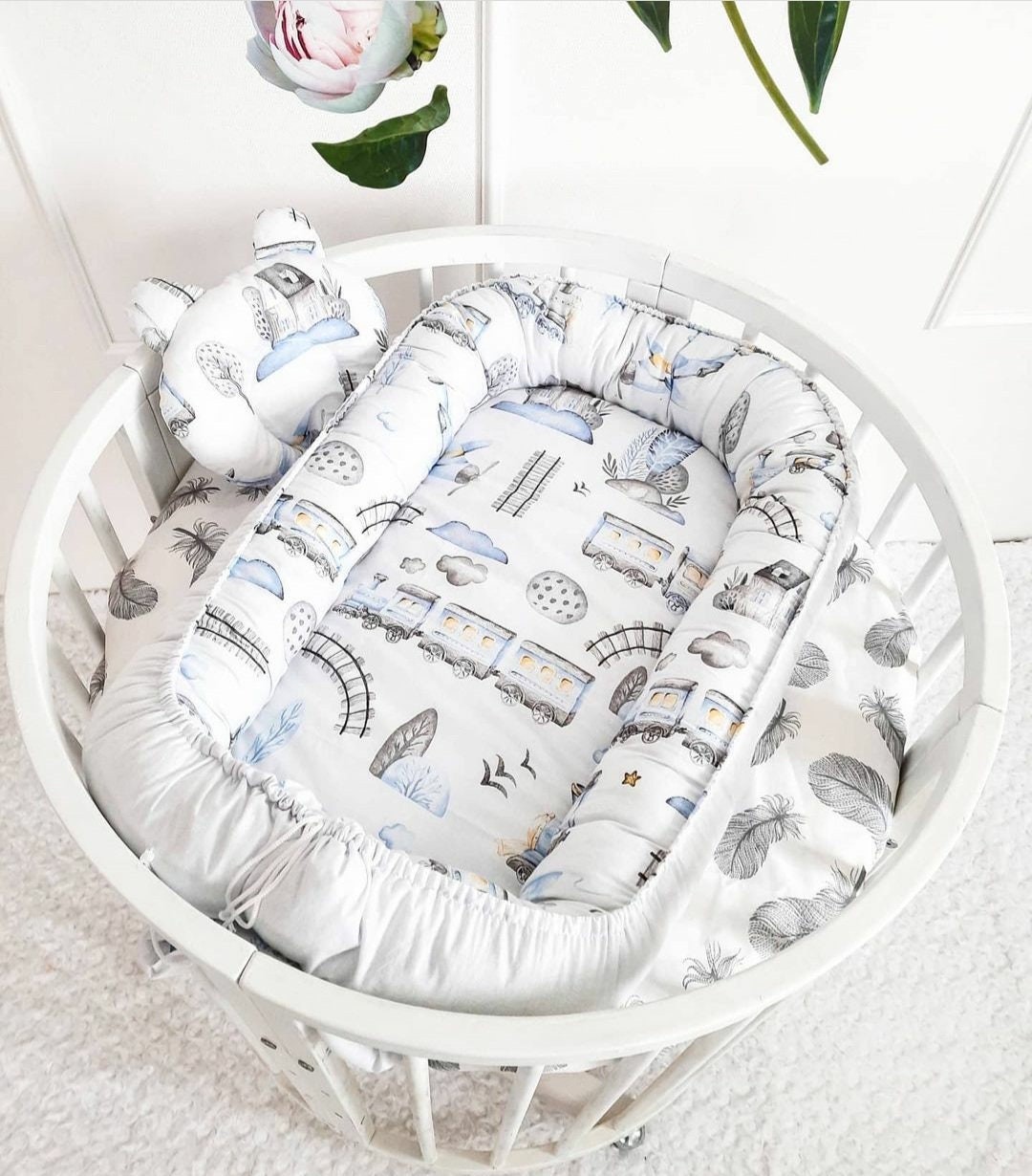 Baby nest Pillow as a gift ready to ship double sided Etsy