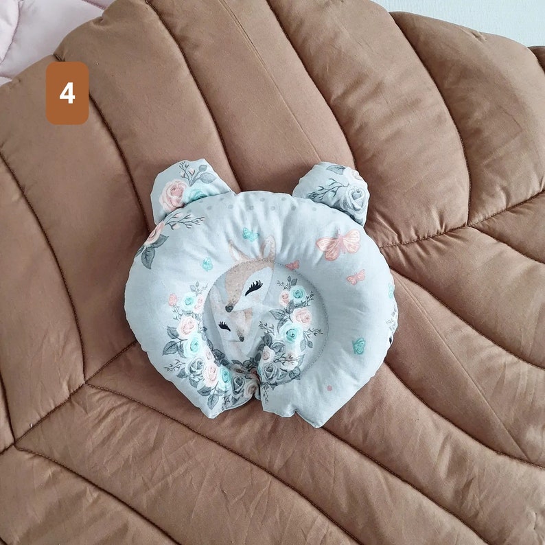 2 Pack Newborn Pillow With Ears Baby Cushion Newborn Baby Etsy
