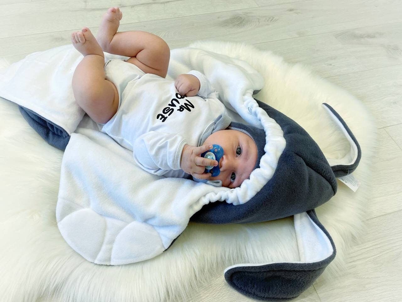 Baby Newborn Swaddle Boy Girl Soft Bamboo Muslin Wrap Sleeping Bag Blanket LH 