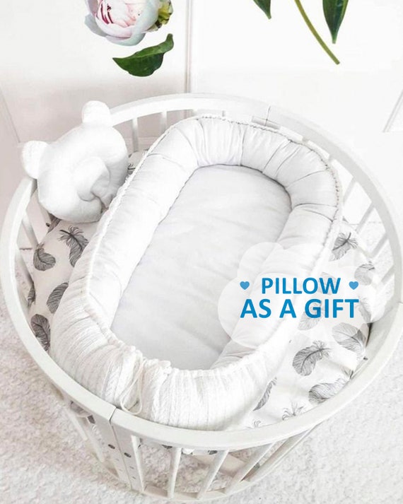 Baby nest Pillow as a gift ready to ship double sided Etsy