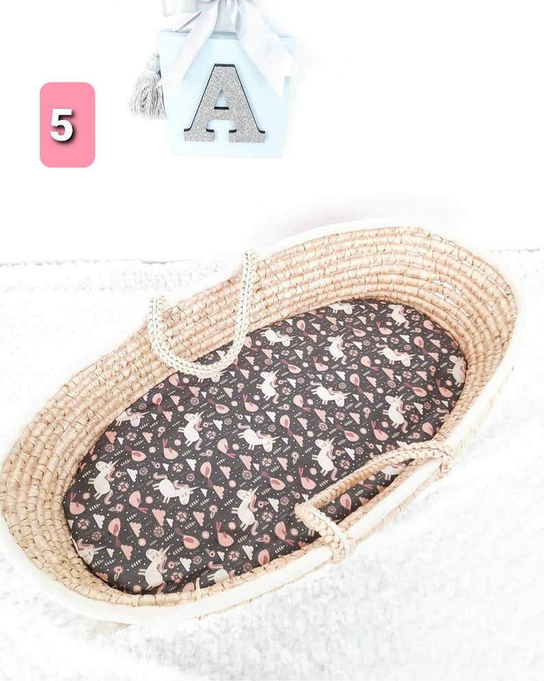 Baby Girl Moses Basket Sheets Sheets Moses Basket Etsy