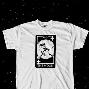 Moon Tarot Card Pinup Vinyl T-Shirt