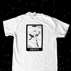 Death Tarot Card Pinup Vinyl T-Shirt