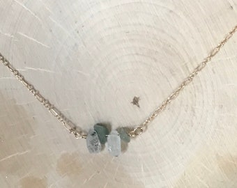 Agate and Herkimer Diamond Choker