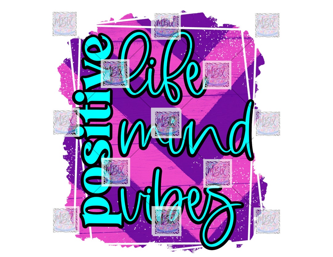Positive Vibes | Digital PNG | Sublimation Design | Instant Download - Etsy
