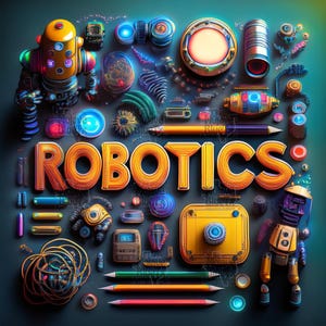 Robotics (3 Files) | Digital JPEG | Sublimation Design | Instant Download
