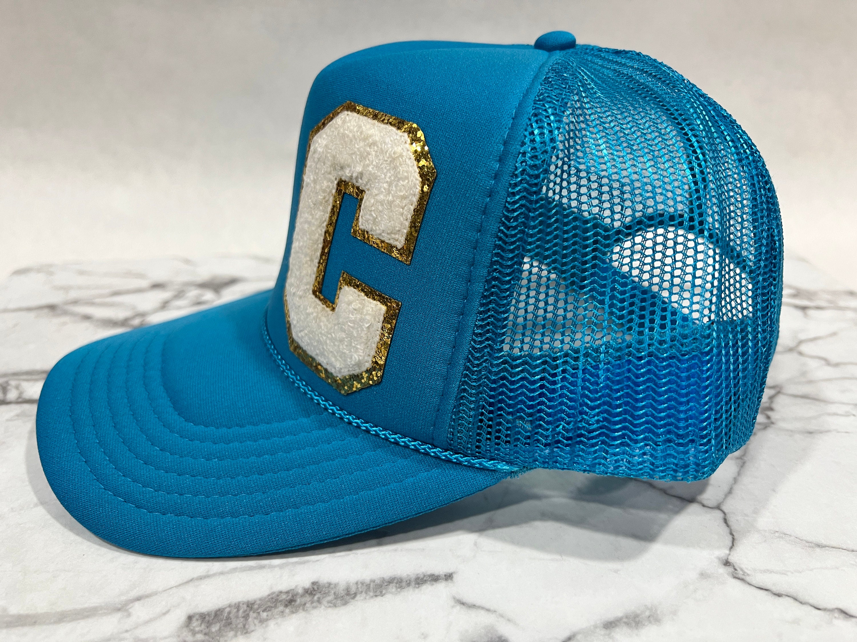 C Letter Trucker Hat - Etsy display picture 2