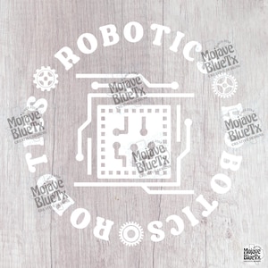 Robotics - (Circular)|  Digital PNG | Sublimation Design | Instant Download