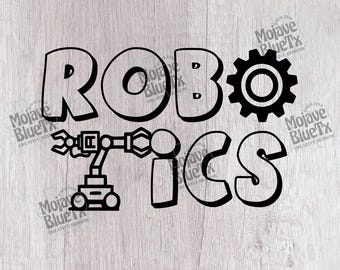 Robotyka (z ramieniem) | Cyfrowy PNG | Projekt sublimacyjny | Natychmiastowe pobranie