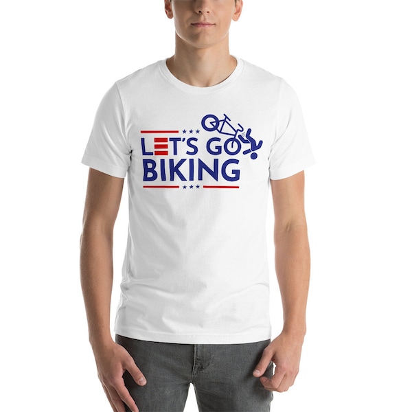 Let's Go Biking Joe Brandon Delaware Bike Fall Trump 2024 Make America Great Again Ron Desantis Unisex Shirt