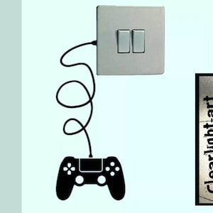 Games Controller light switch Vinyl Sticker Decal Wall Stencil Decal Gaming Vinyl