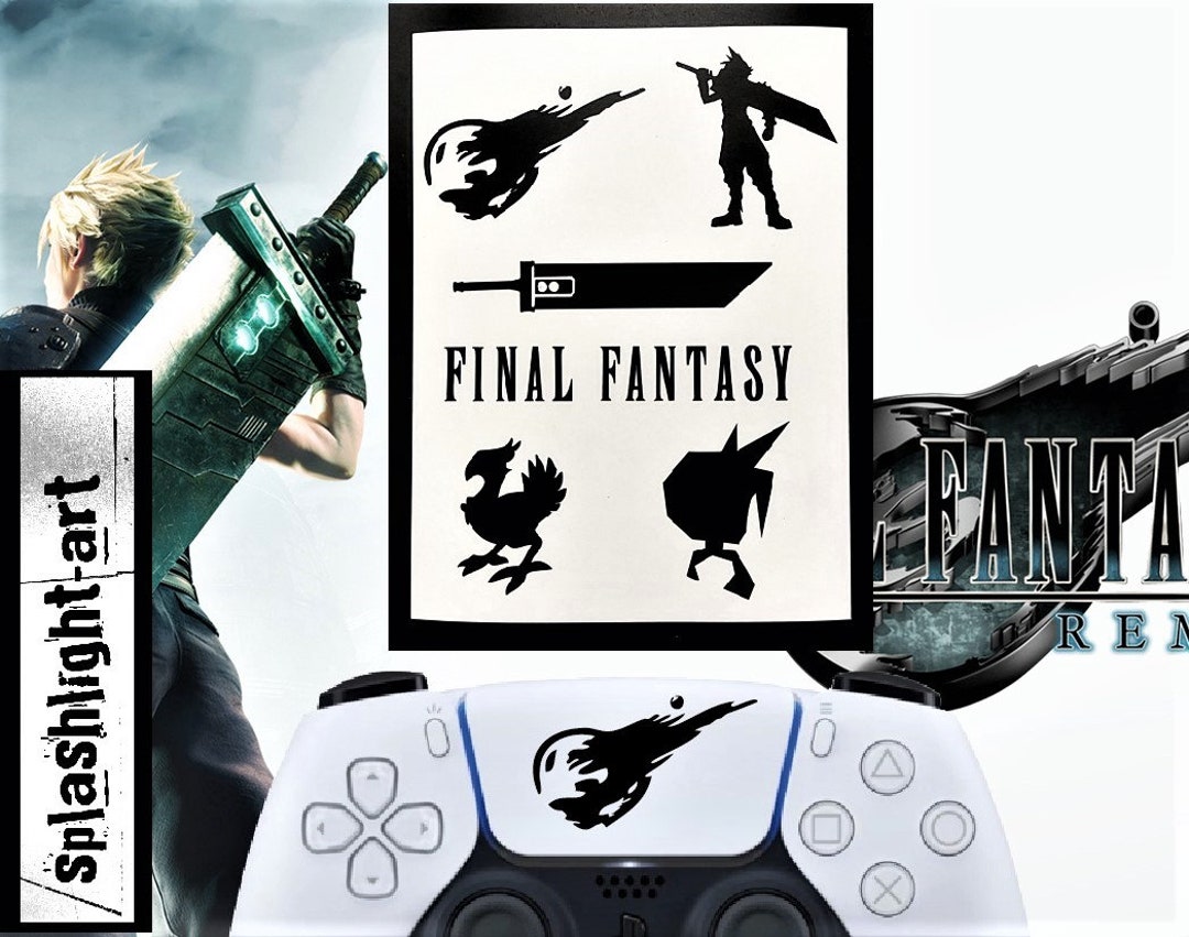 Final Fantasy 7 Remake PS4 Skin Sticker Decal for Sony PlayStation 4  Console and 2 controller