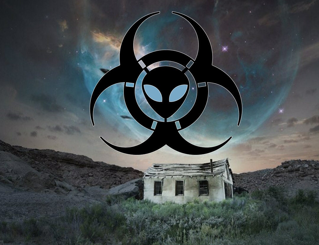 2x Skinwalker Alien Biohazard Logo Black Vinyl Decal Sticker Etsy Canada