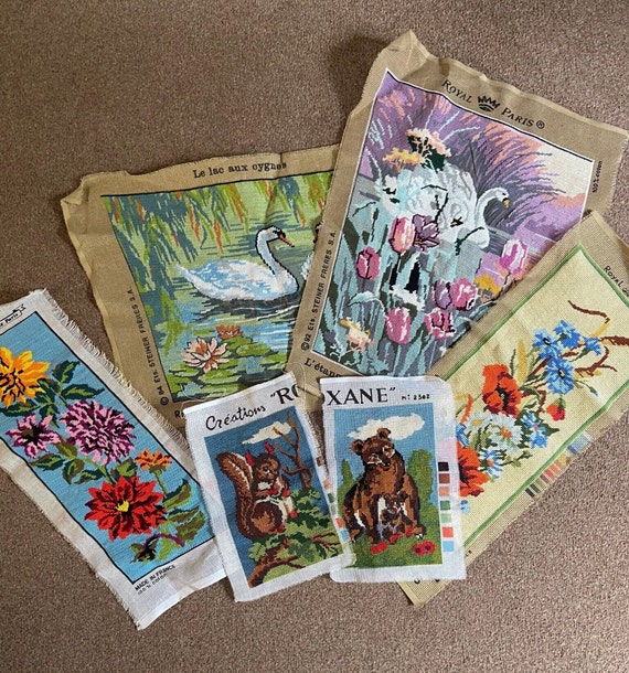Selection of French Royal Paris Completed Worked Tapestries Needlepoint Ready for Framing price is for ONE Tapestry of Your Choice Etsy