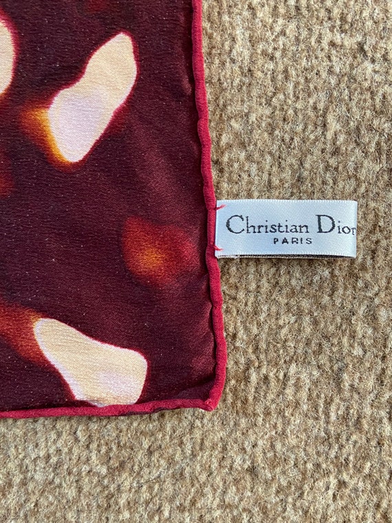 Vintage Designer CHRISTIAN DIOR Paris Pure Silk S… - image 7