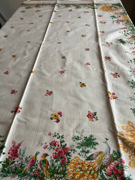 Kitchen & Dining Home & Living Rectangular Floral Tablecloth with