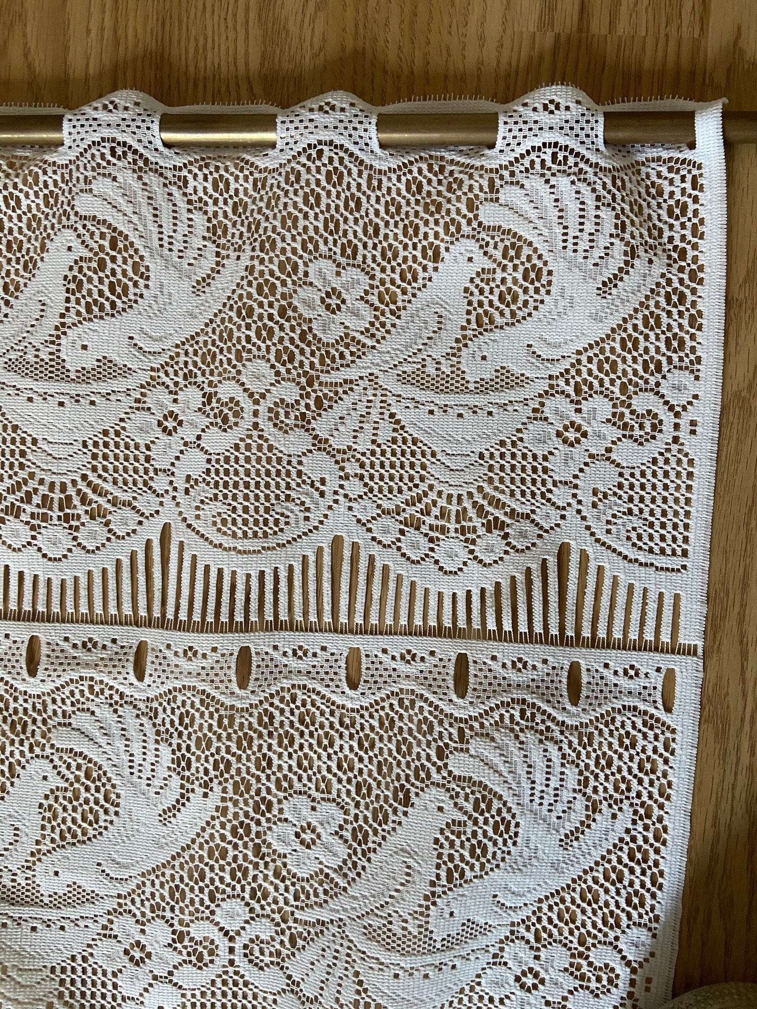 Unused French Polyester Net Cafe Curtain / Bistro / | Etsy