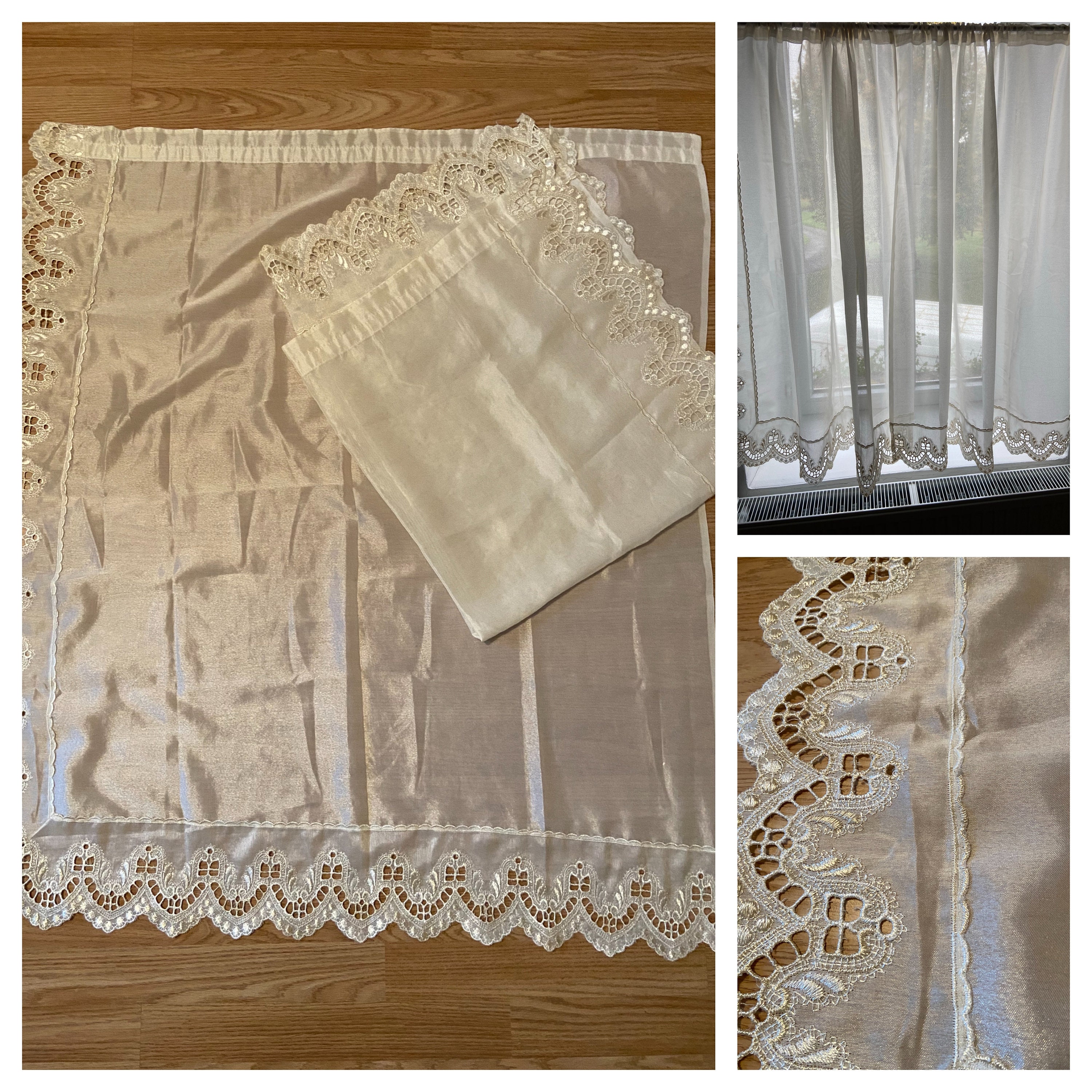 Paire de rideau voilage / hauteur 120 large 66 / en ance | Clasf
