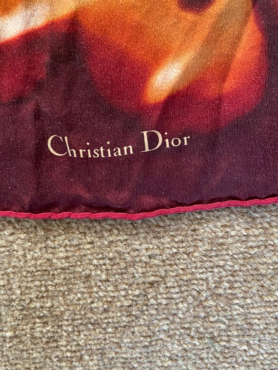 Vintage Designer CHRISTIAN DIOR Paris Pure Silk S… - image 5