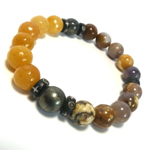 Bracelet Manifest Attract Money Abundance Reiki Infused Beaded Layering ...