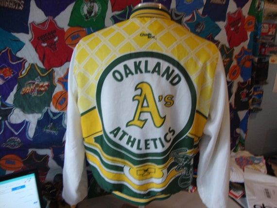 Vintage 90s Oakland A's Athletics Chalk Line Fani… - image 1