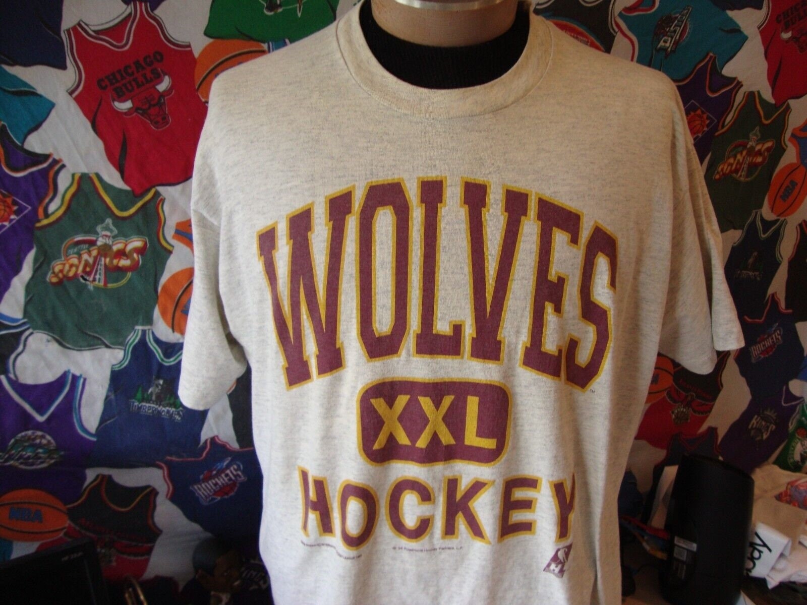 Vintage Chicago Wolves SP Hockey Jersey Size XL