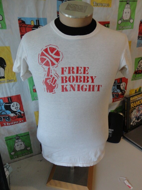 Vintage 70s Free Bobby Knight Indiana Hoosiers Basketball T Shirt S View 2
