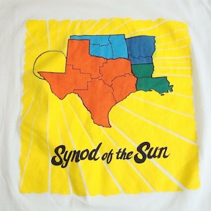 Vintage Synod of the Sun punk rock souther soft thin Texas T Shirt Adult Size L