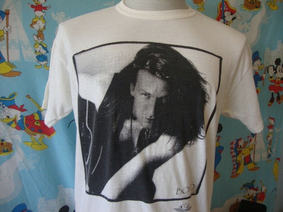 Vintage 80's U2 Bono Band Tee The Joshua Tree Con… - image 1