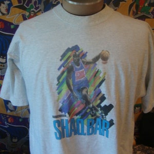 Vintage 90&#39;s SHAQ Bar Shaquille O&#39;Neal NBA T Shirt XL