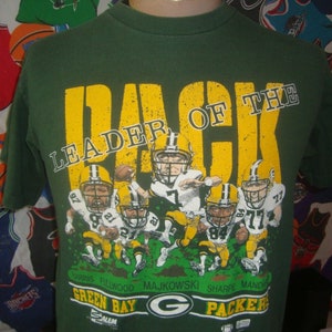 Vintage 90s Green Bay Packers Tony Mandarich Caricature T Shirt M