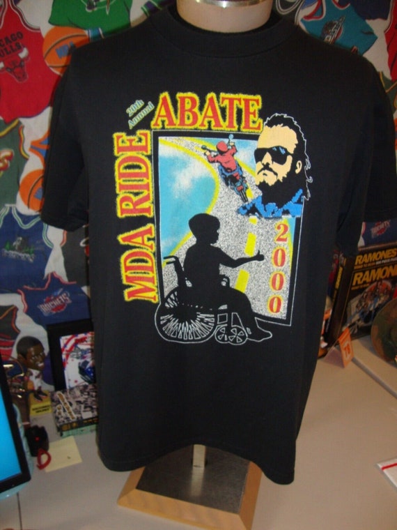 Vintage ABATE 2000 Motorcycle Rally Biker T Shirt… - image 2