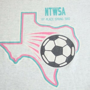 Vintage NTWSA North Texas Women&#39;s Soccer Association Champs 1992 90&#39;s T Shirt XL
