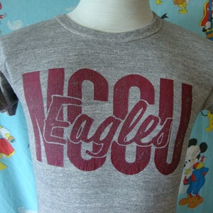 Vintage 80-tals North Carolina Central University Eagles T-shirt S bild 1