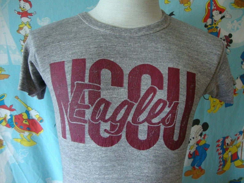 Vintage 80-tals North Carolina Central University Eagles T-shirt S bild 1
