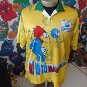Vintage FIFA World Cup 1998 France Soccer Futbol 98 UEFA European Jersey L