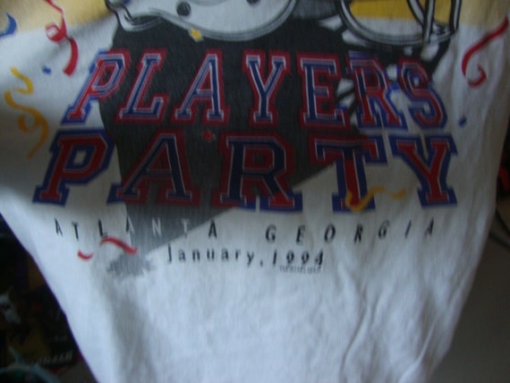 Vintage 90's NFL Players Association 1994 Party T… - image 4