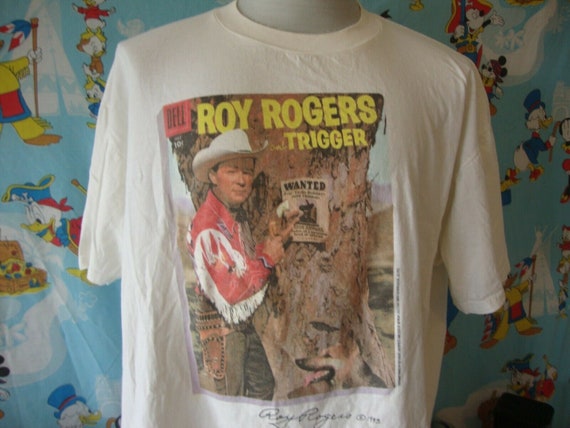 Vintage 90's Roy Rogers And Trigger Cowboy 1993 T