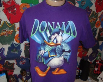 Vintage 90s Epcot Center Donald Duck Walt Disney T Shirt L