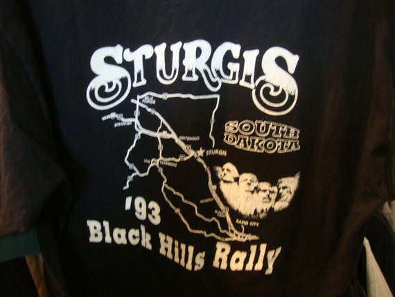 Vintage Black Hills Rally Motorcycles Sturgis Sou… - image 2