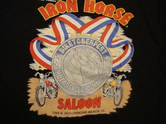 Vintage 1994 IRON HORSE SALOON Motorcycle Olympics 90