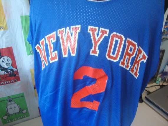 Vintage New York Knicks Larry Johnson Champion Re… - image 2