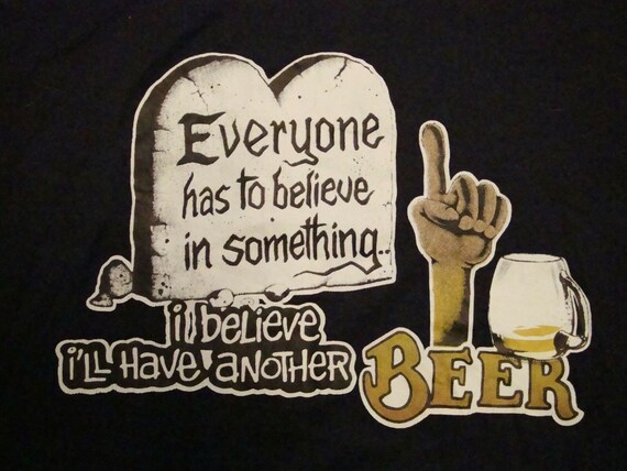 Vintage I Believe I'll Have A Beer Funny College … - image 1