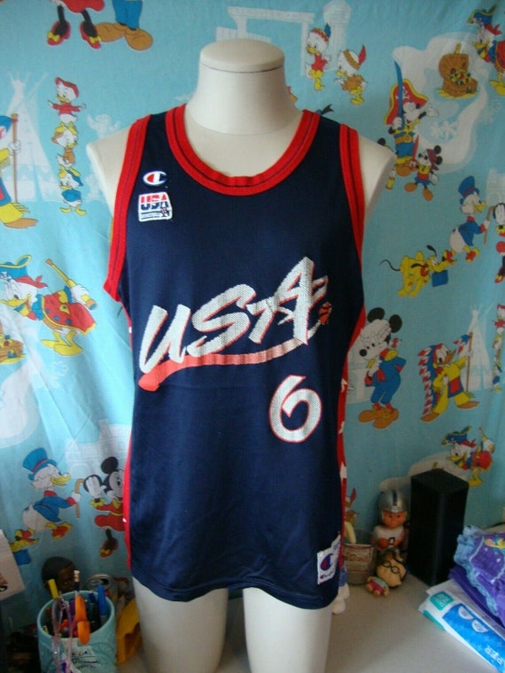 Vintage Champion Team USA Penny Hardaway Jersey